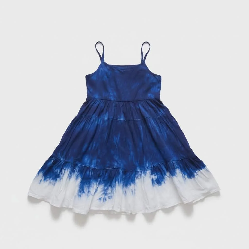 Blue Horizon Dip‑Dye Dress ( size M)