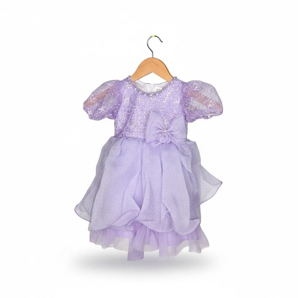 Lavender Petal Glimmer Dress (size 90 ) 1-2 years
