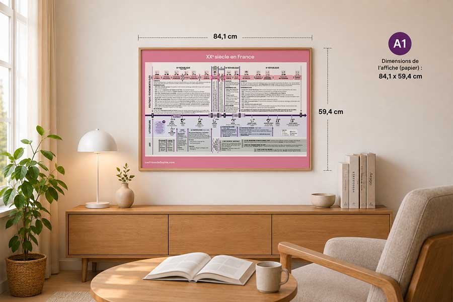 Affiche chronologique - XXe siècle
