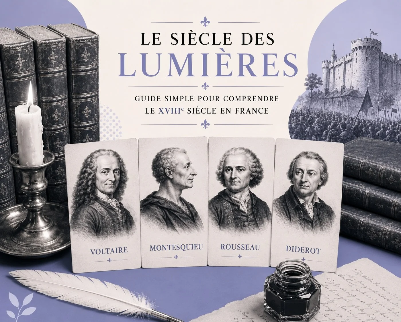 Le siècle des Lumières: guide simple pour comprendre le 18e siècle en France