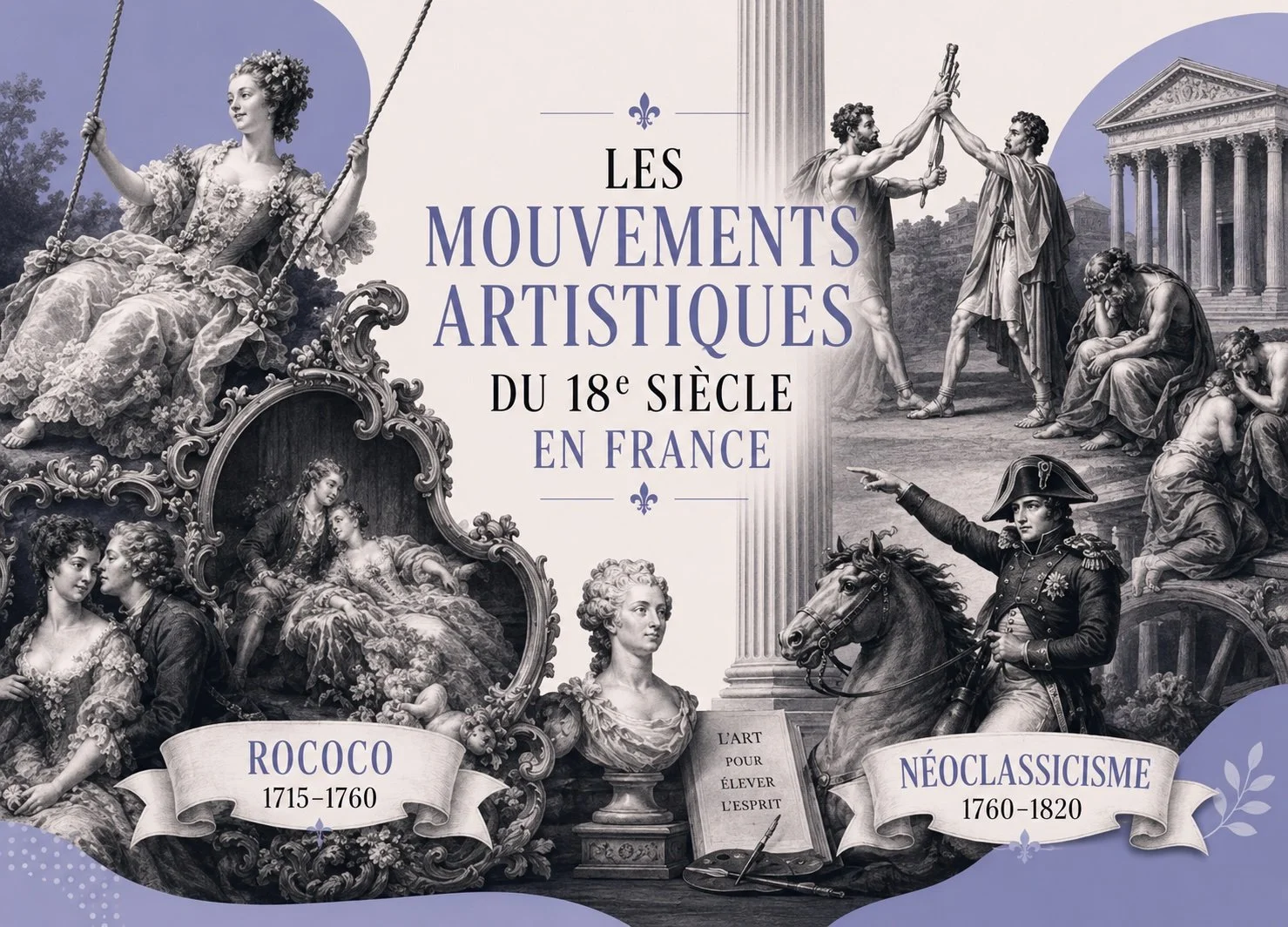 Les mouvements artistiques du 18e siècle en France : guide simple pour s'y retrouver