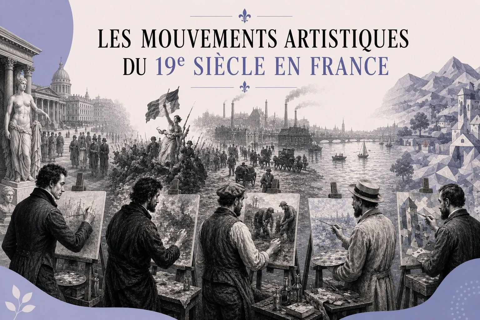Les mouvements artistiques du 19e siècle en France : guide simple