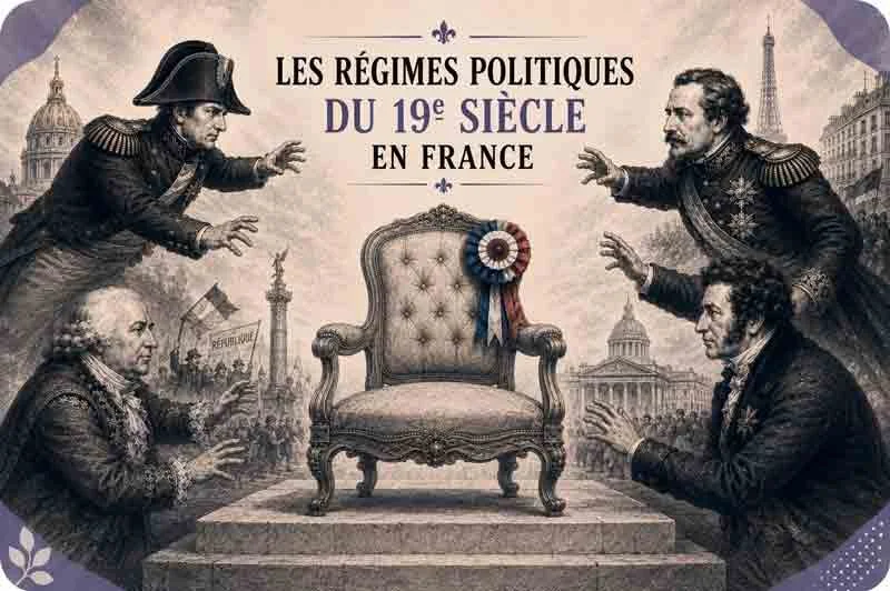 Les régimes politiques du 19e siècle en France: chronologie et repères clairs