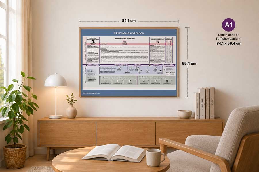 Affiche chronologique - XVIII siècle