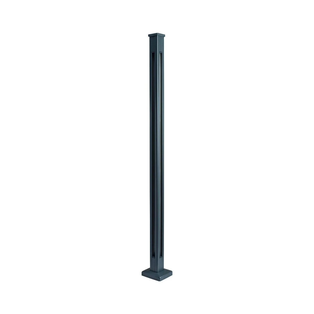 Aluminium Square corner post grey