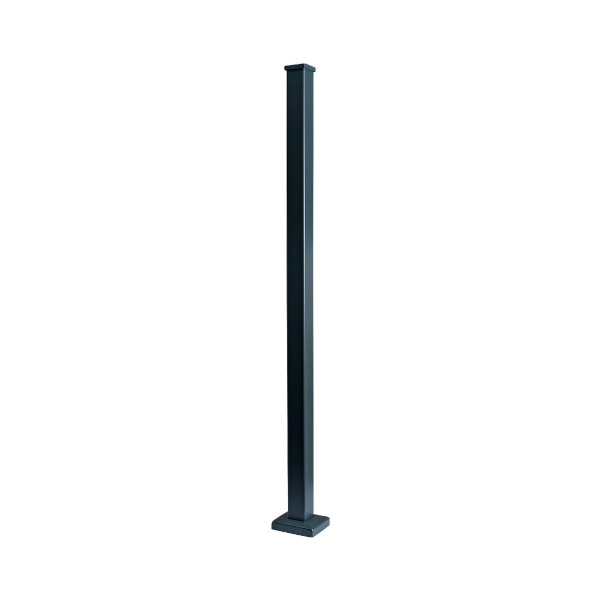 Aluminium Square middle post grey