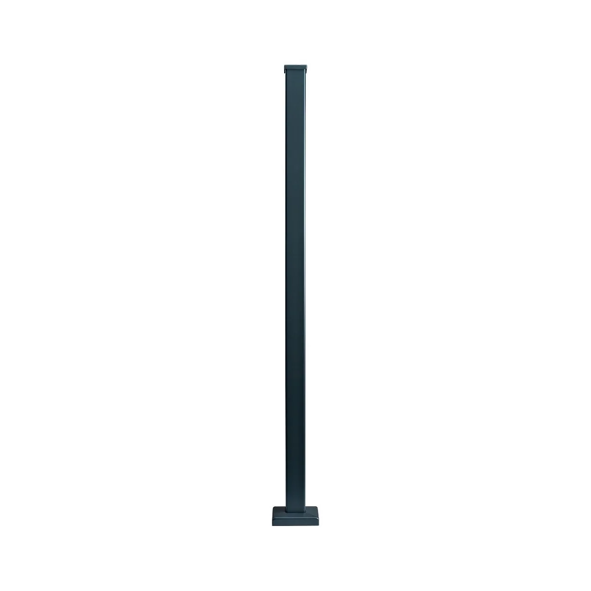 Aluminium Square end post grey