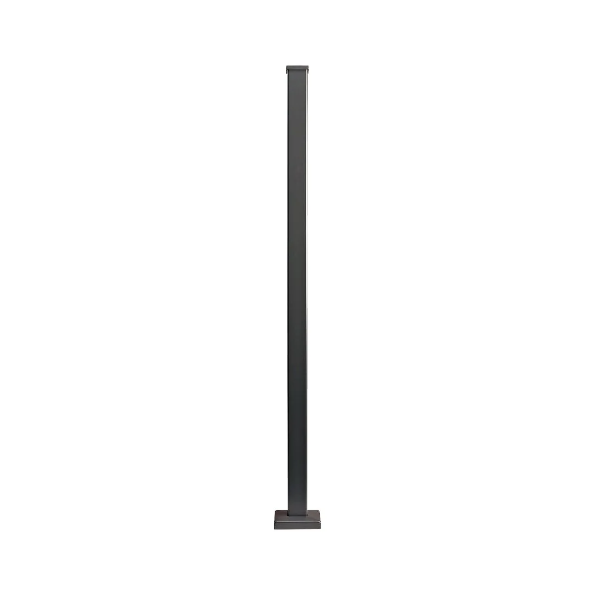 Aluminium Square corner post silver