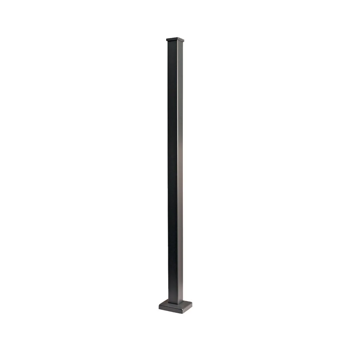 Aluminium Square end post silver