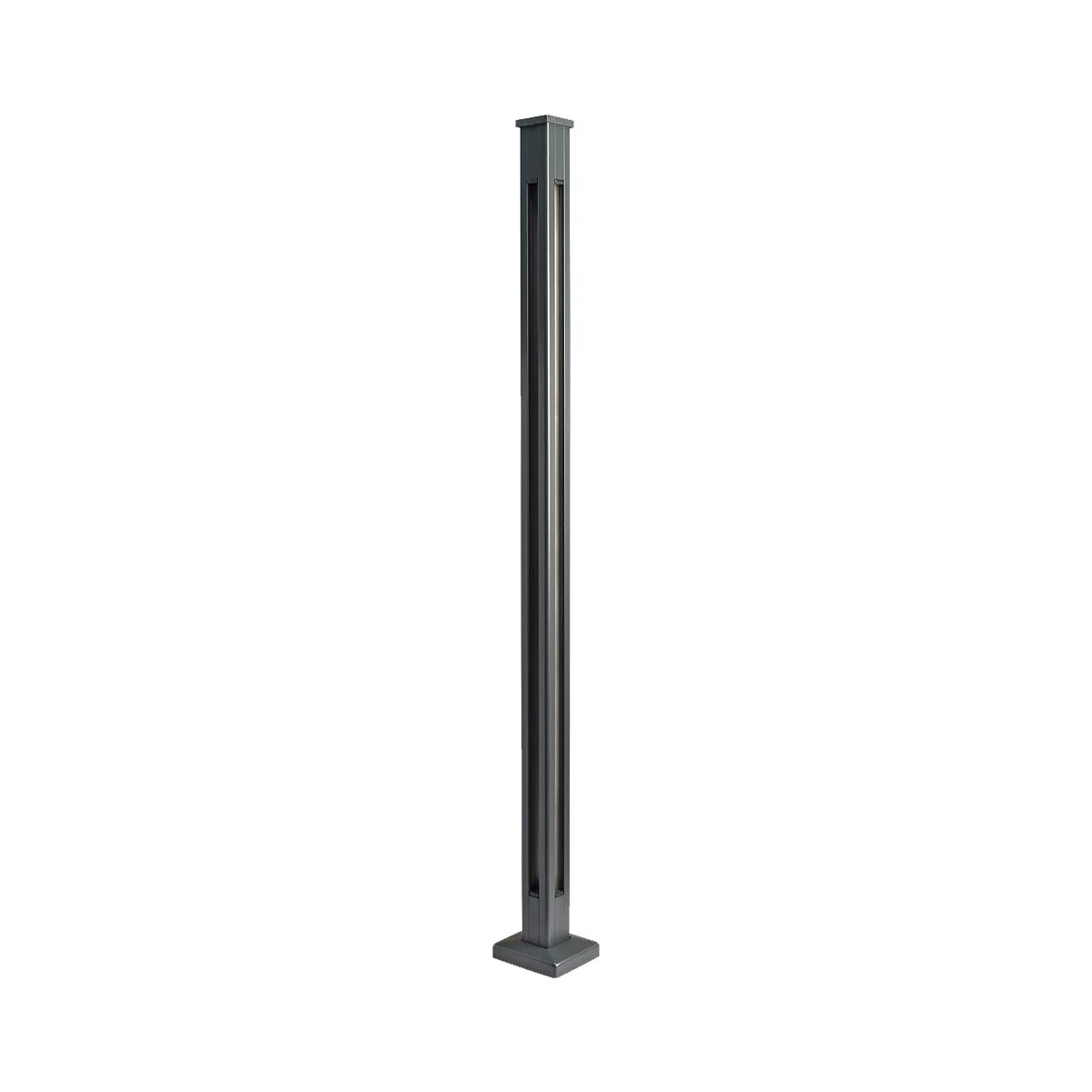 Aluminium Square corner post silver