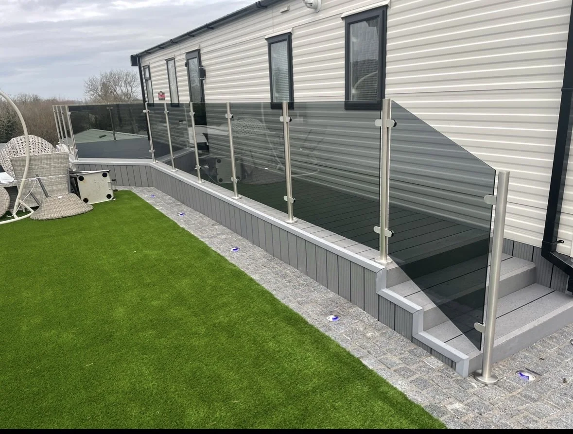 Spruce up your caravan/mobile home with a Glass Balustrade