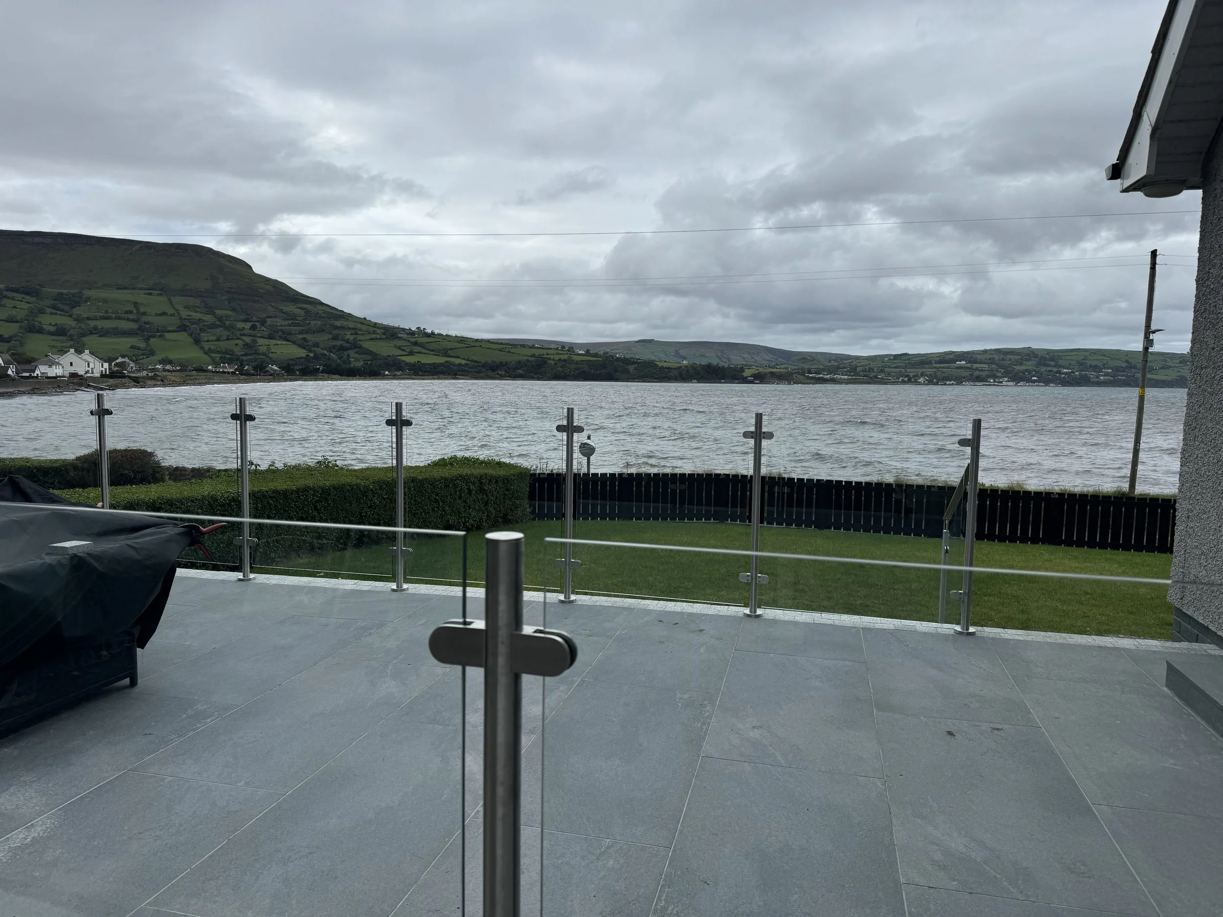 Glass Balustrade for your garden in Northern Ireland