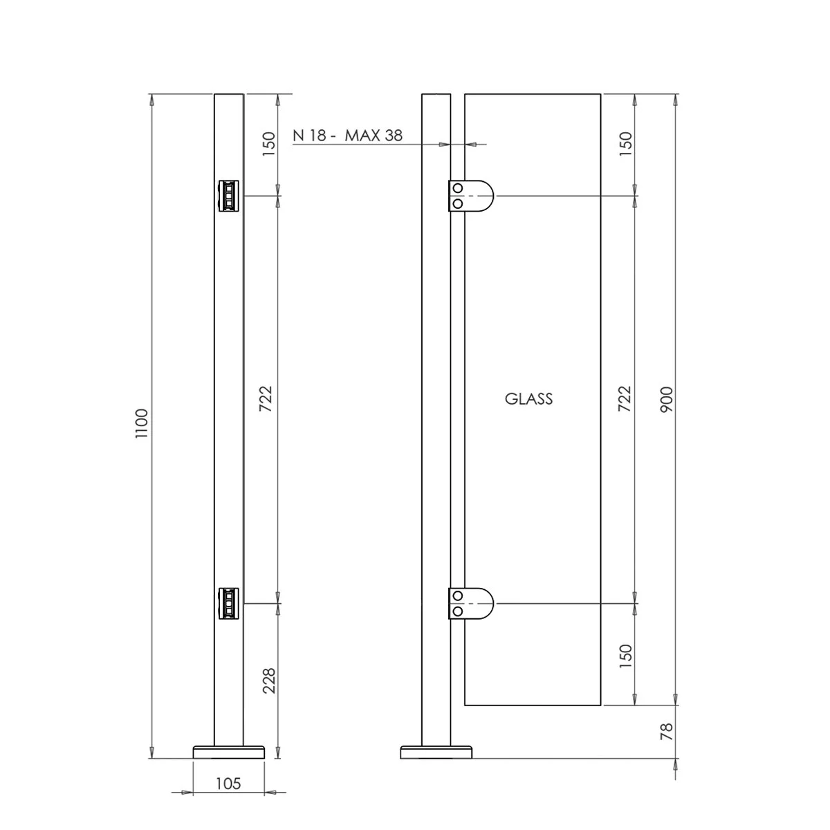glass-balustrades-ireland-ready-to-fit-stainless-steel-end-post-black-1100-dia1.jpg