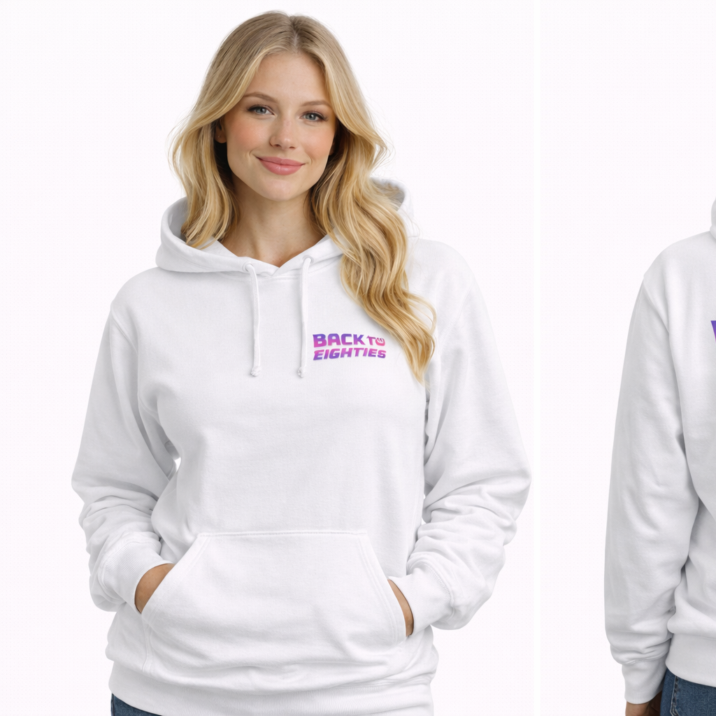 HOODIE WHITE/PURPLE