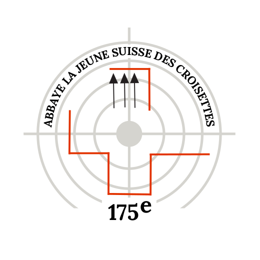 Sighting scope with Swiss text and markings for shooting at 175 meters.