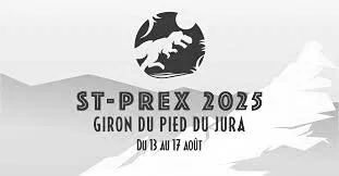 Event poster for ST-PREX 2025, Giro du Pied du Jura, from August 8 to 17.