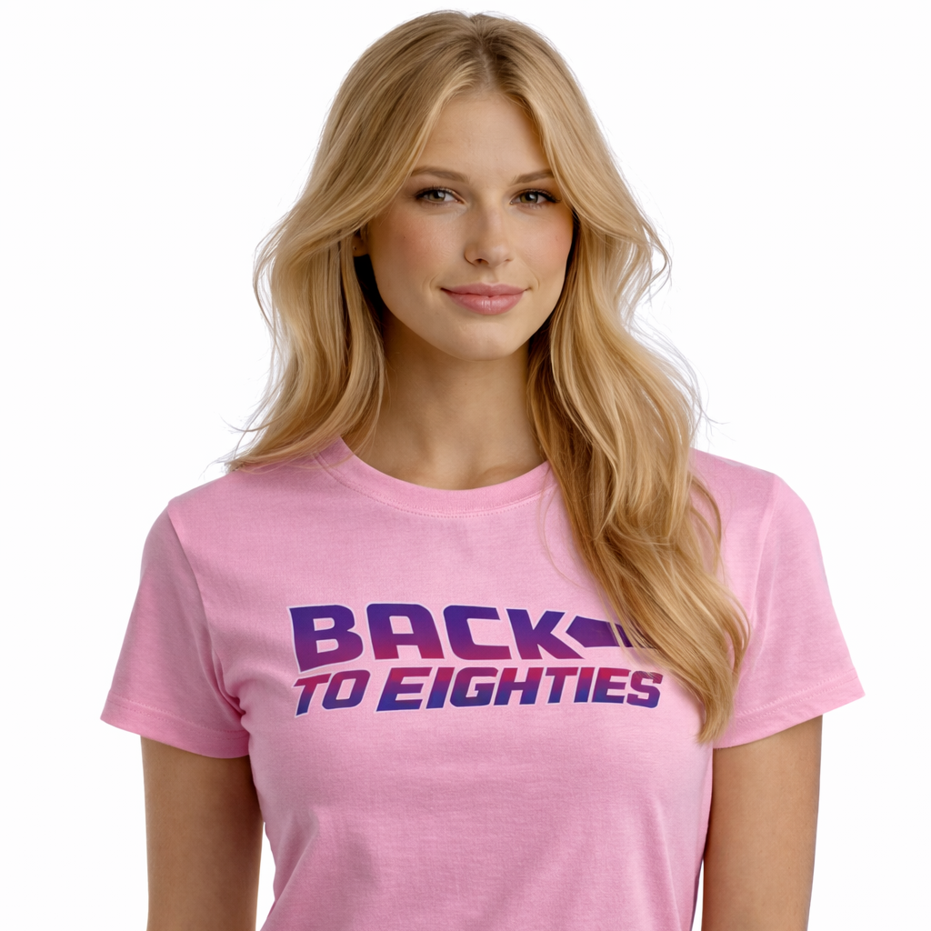 ROSE T-SHIRT "BACK TO 80'S"