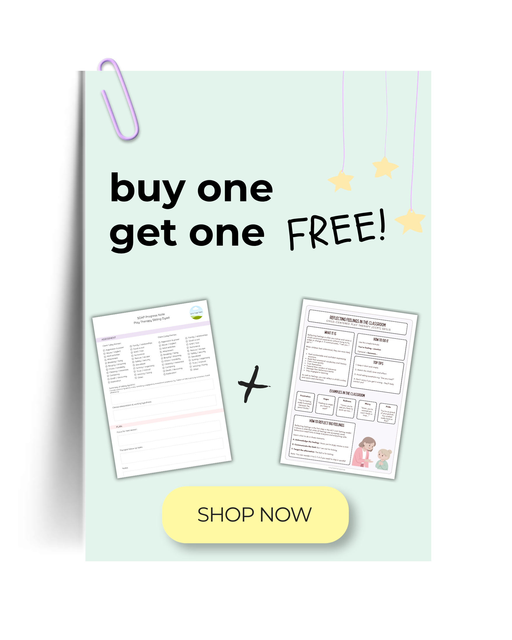 buy one get one free with affordable digital play therapy resources