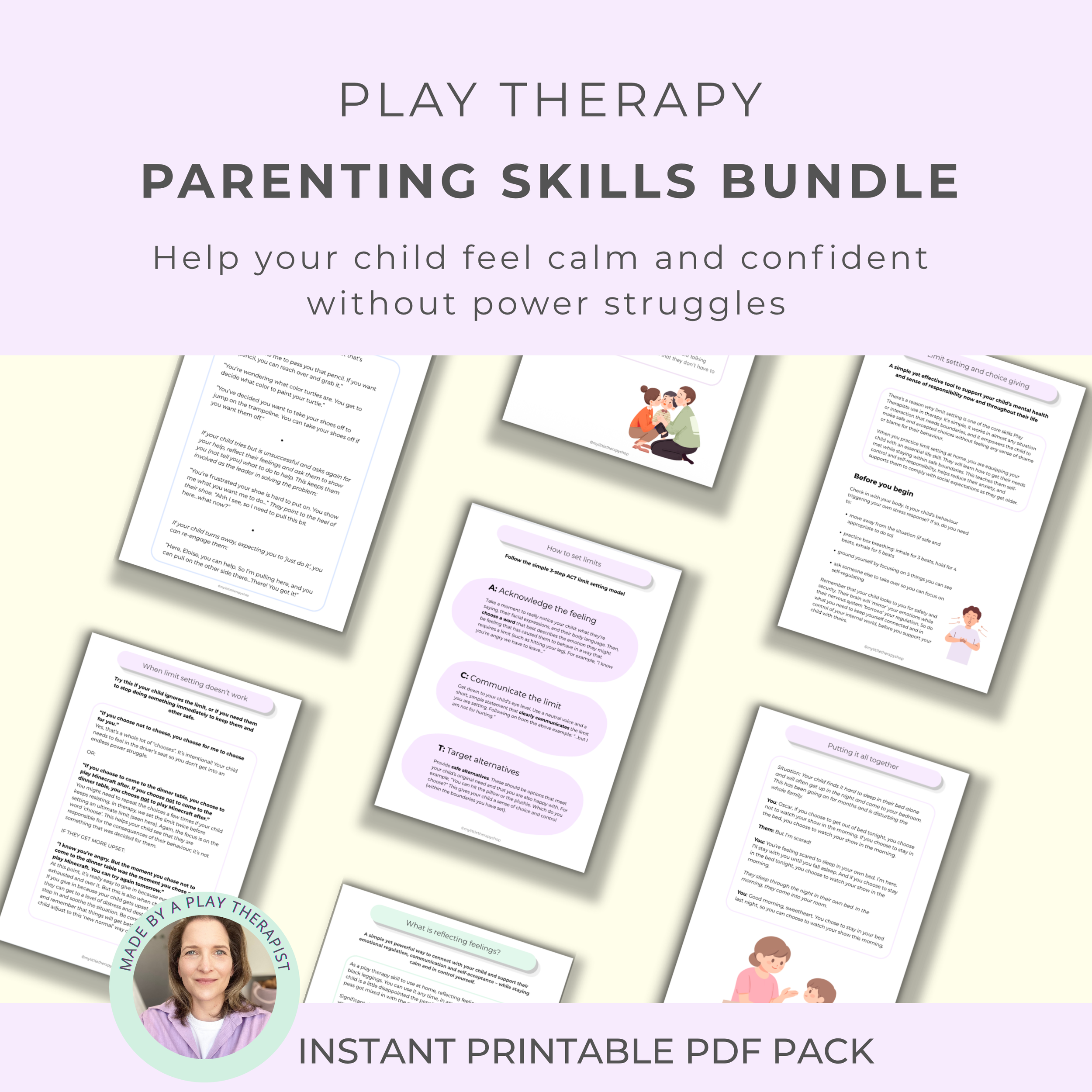 Play Therapy Parenting Skills Bundle