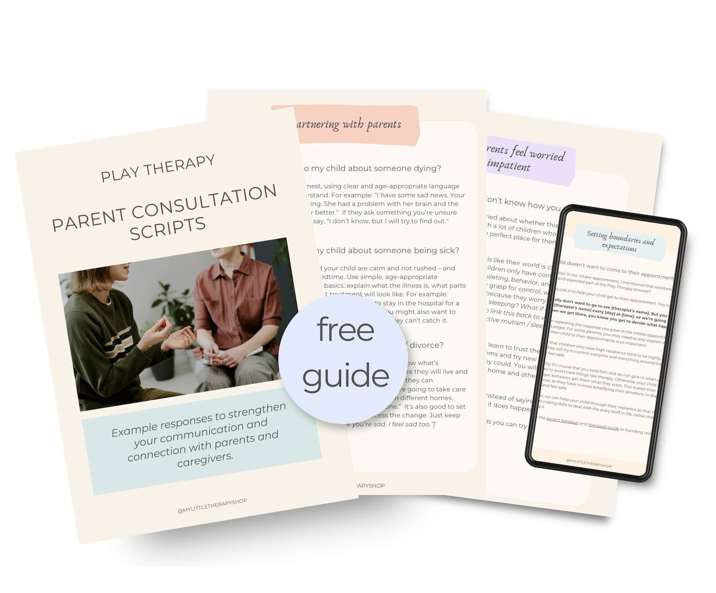 play therapy parent consultation scripts PDF