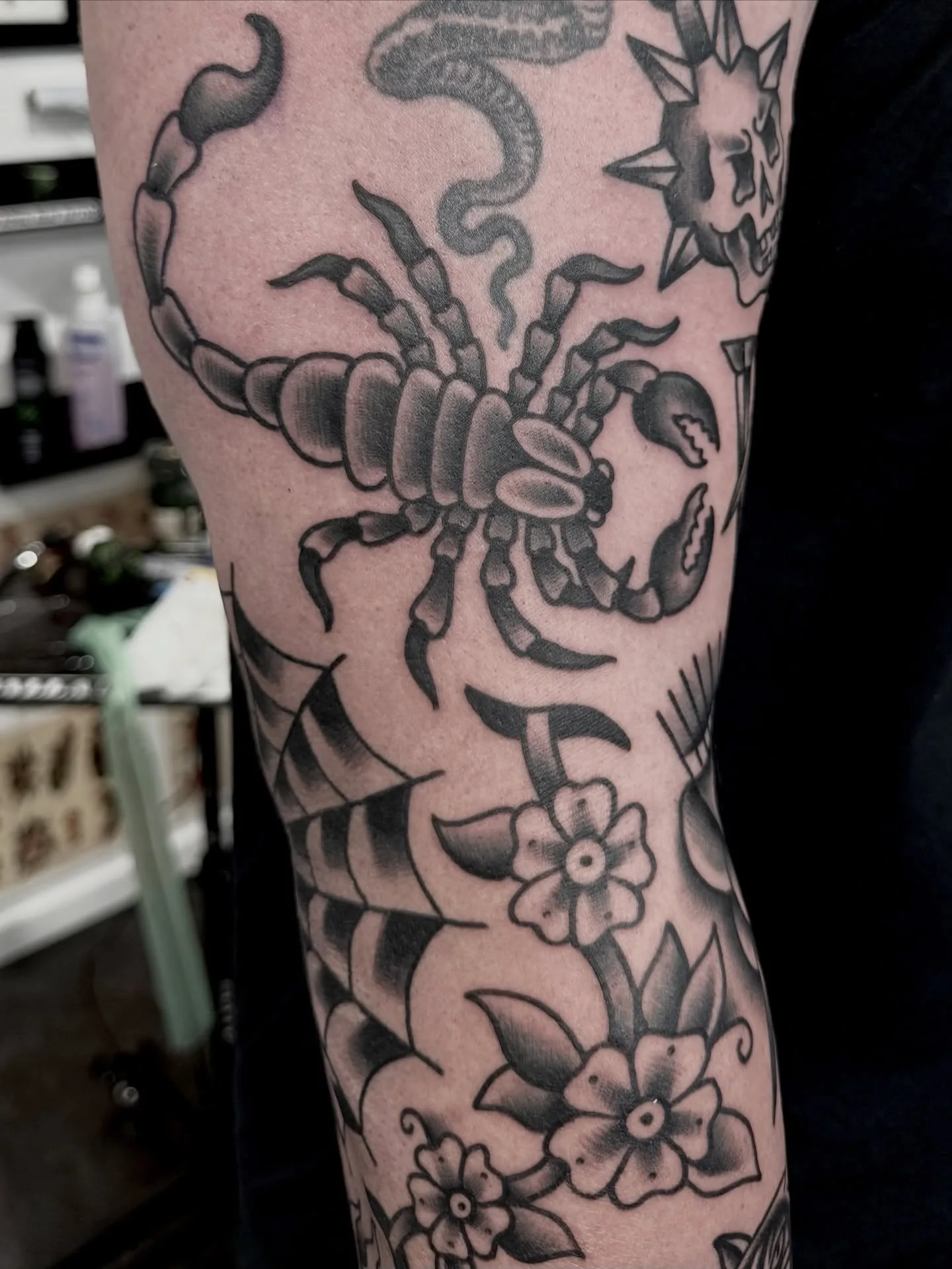 Looking forward to the week ahead! 

#sunshinecoasttattoo #traditionaltattoo #tattoo #brisbanetattoo #scorpiontattoo