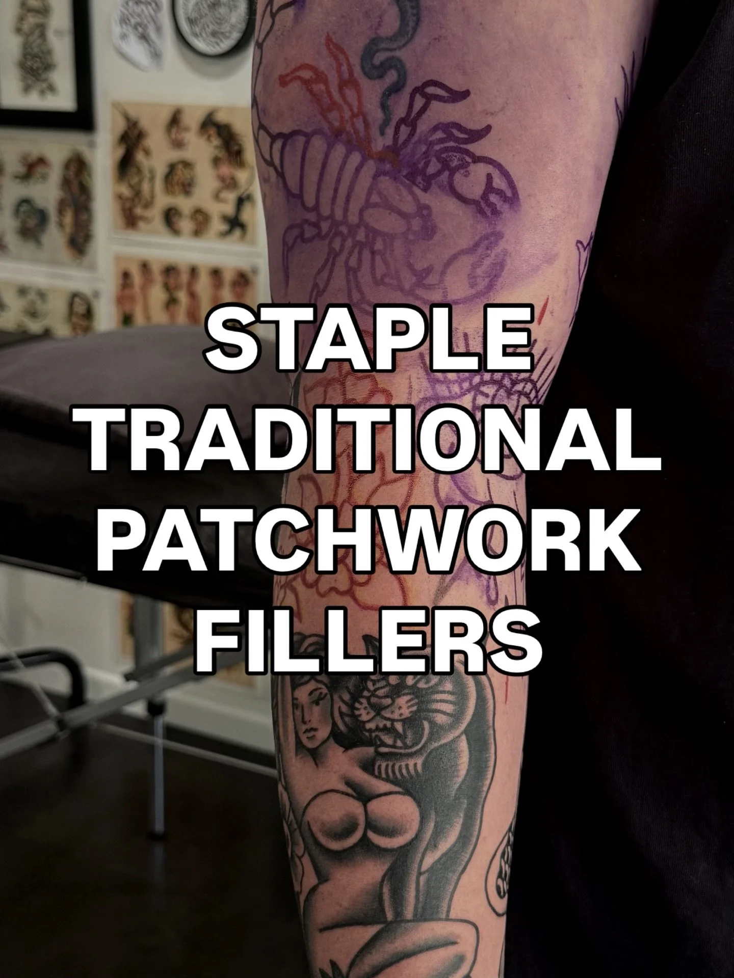 Here&rsquo;s a bunch of fillers that you can&rsquo;t go wrong with! If you have some awkward spots to fill shoot me a message and let&rsquo;s fill em up 🧩

#sunshinecoasttattoo #traditionaltattoo #gapfillers #tattoo #blackwork