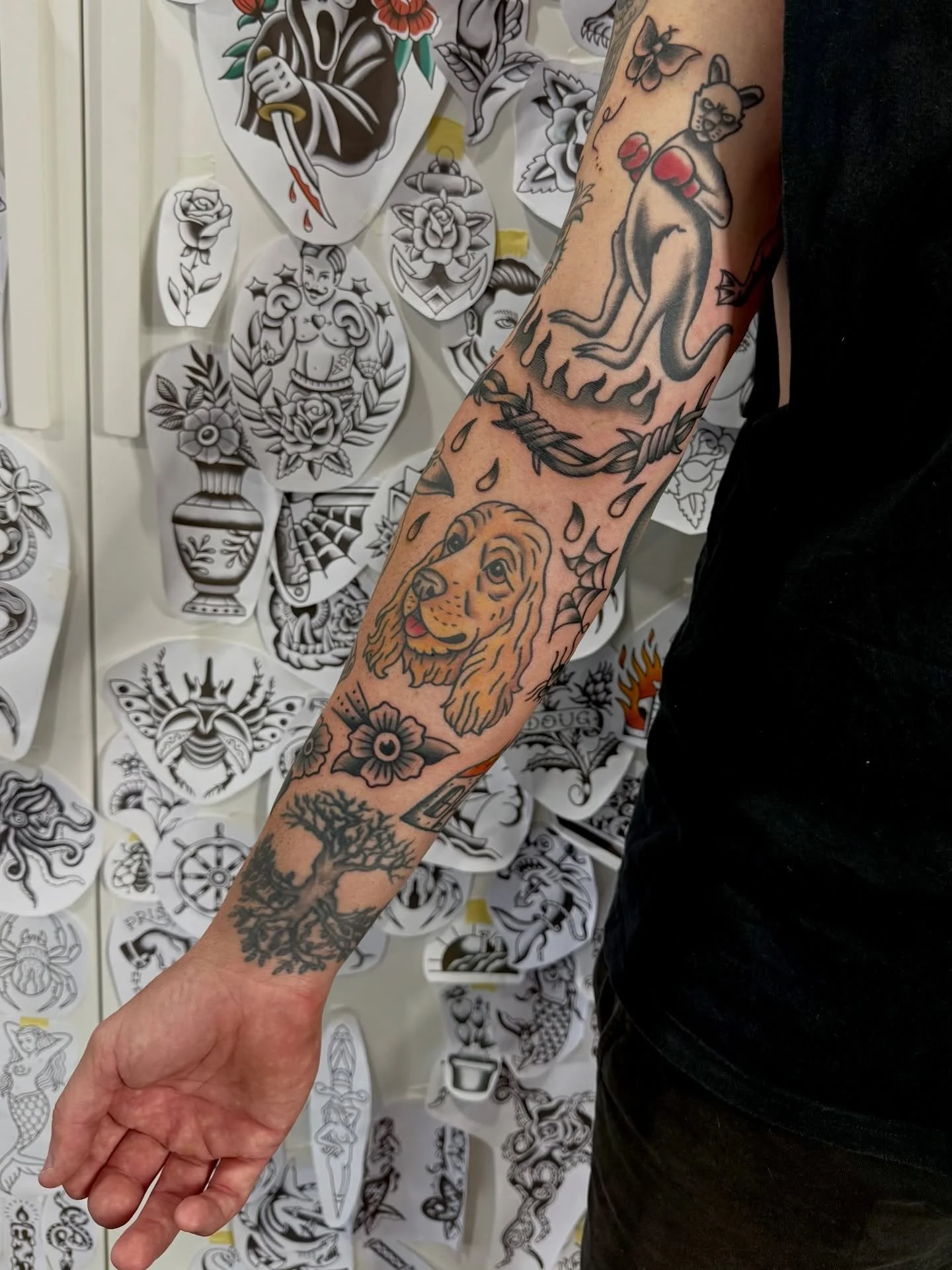 Some fresh some healed. All work by me apart from the tree and candy skull 👨&zwj;🎨

#sumshinecoasttattoo #octopustattoo #tradtattoo #patchworktattoo #brisbanetattoo