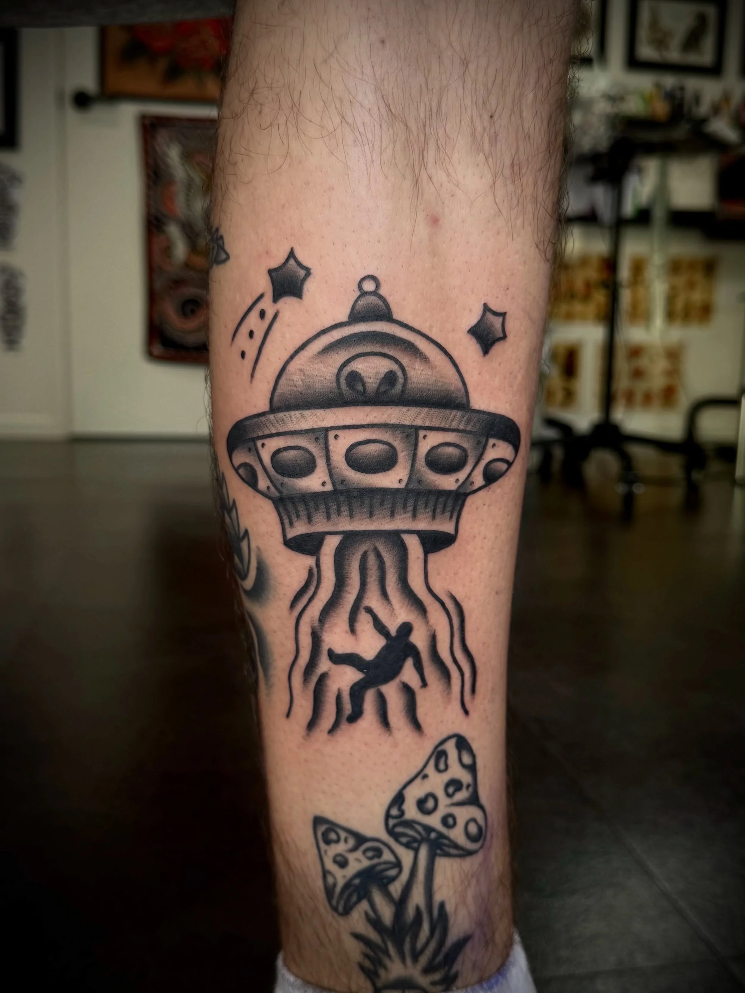 Here&rsquo;s a photo of a tattoo that I made recently 👽

#sunshinecoasttattoo #tradtionaltattoo #tattoo #alientattoo #brisbanetattoo