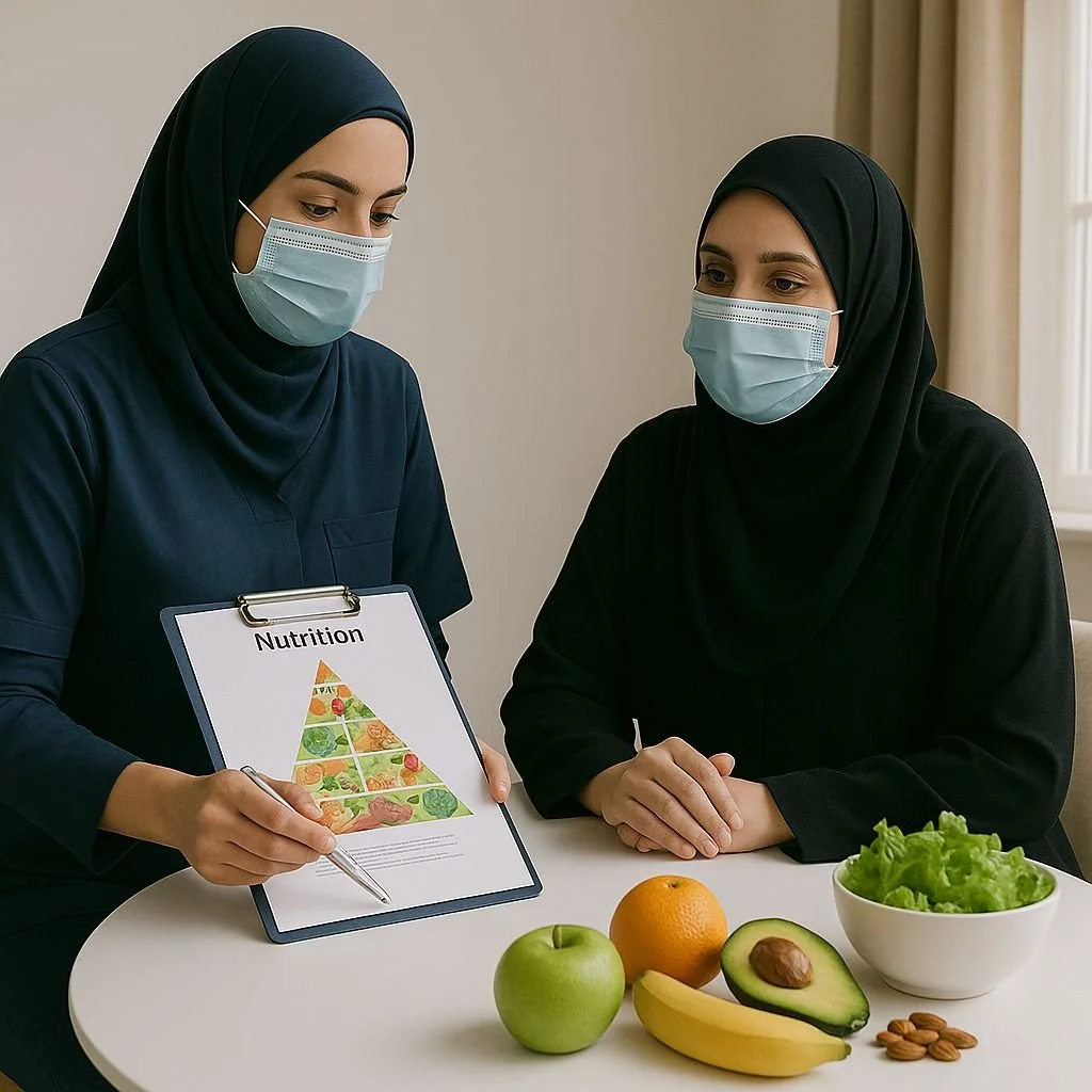 زيارة اخصائية تغذية