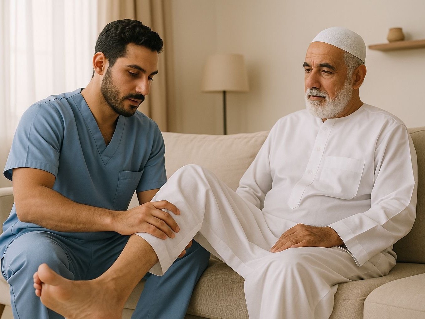 علاج طبيعي منزلي - زيارة واحدة