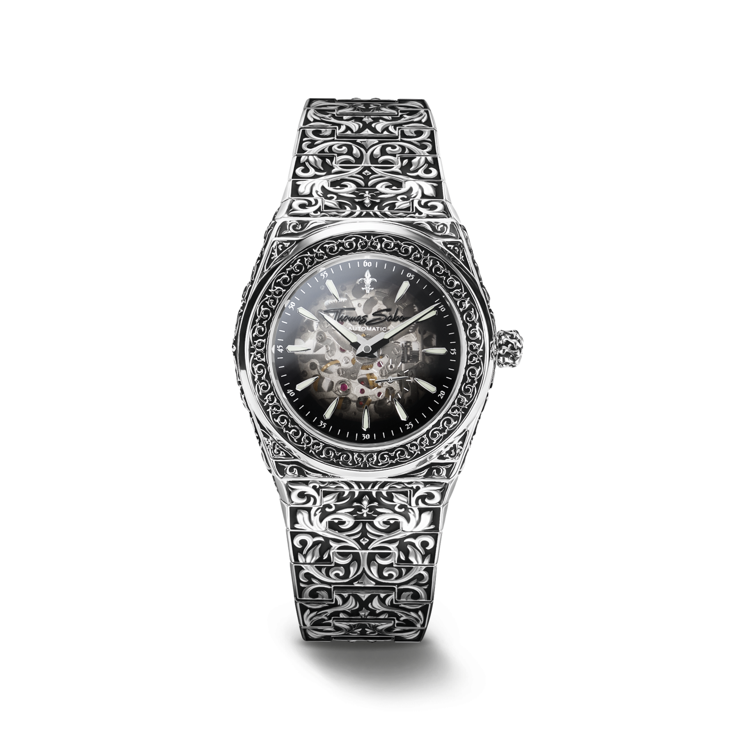 Revive Automatic : montre squelette ACTE.5 au cadran gris fumé