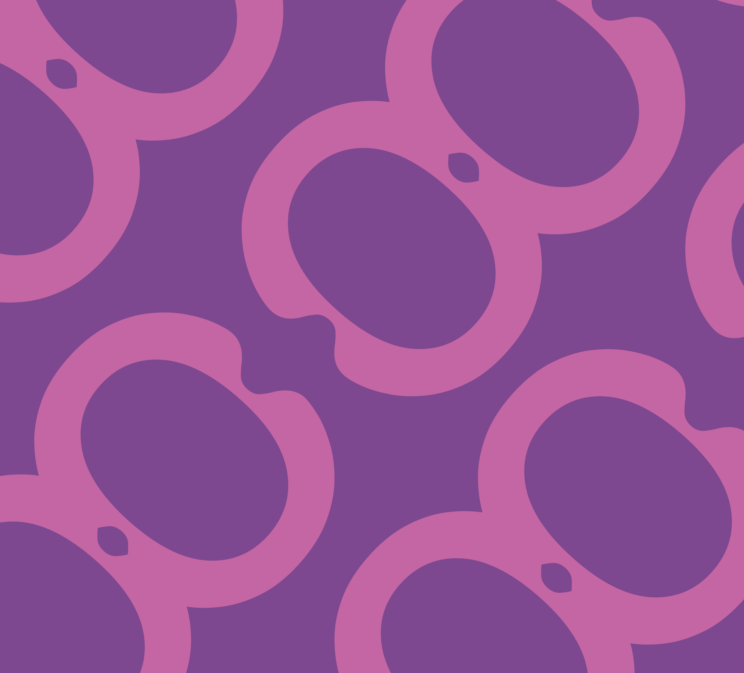 Pattern astratto con cerchi rosa e sfondo viola