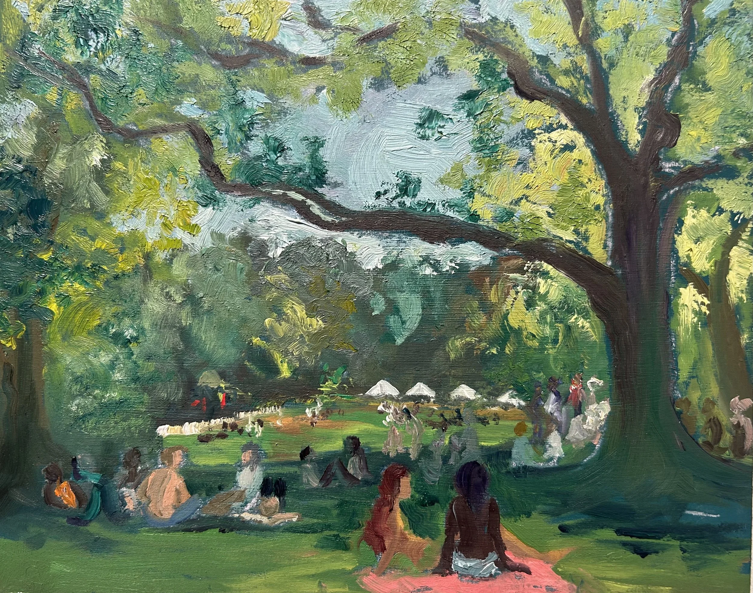 ‘ A Late Summers Dream’ 2025. Oil on archival board. 8x10” $400