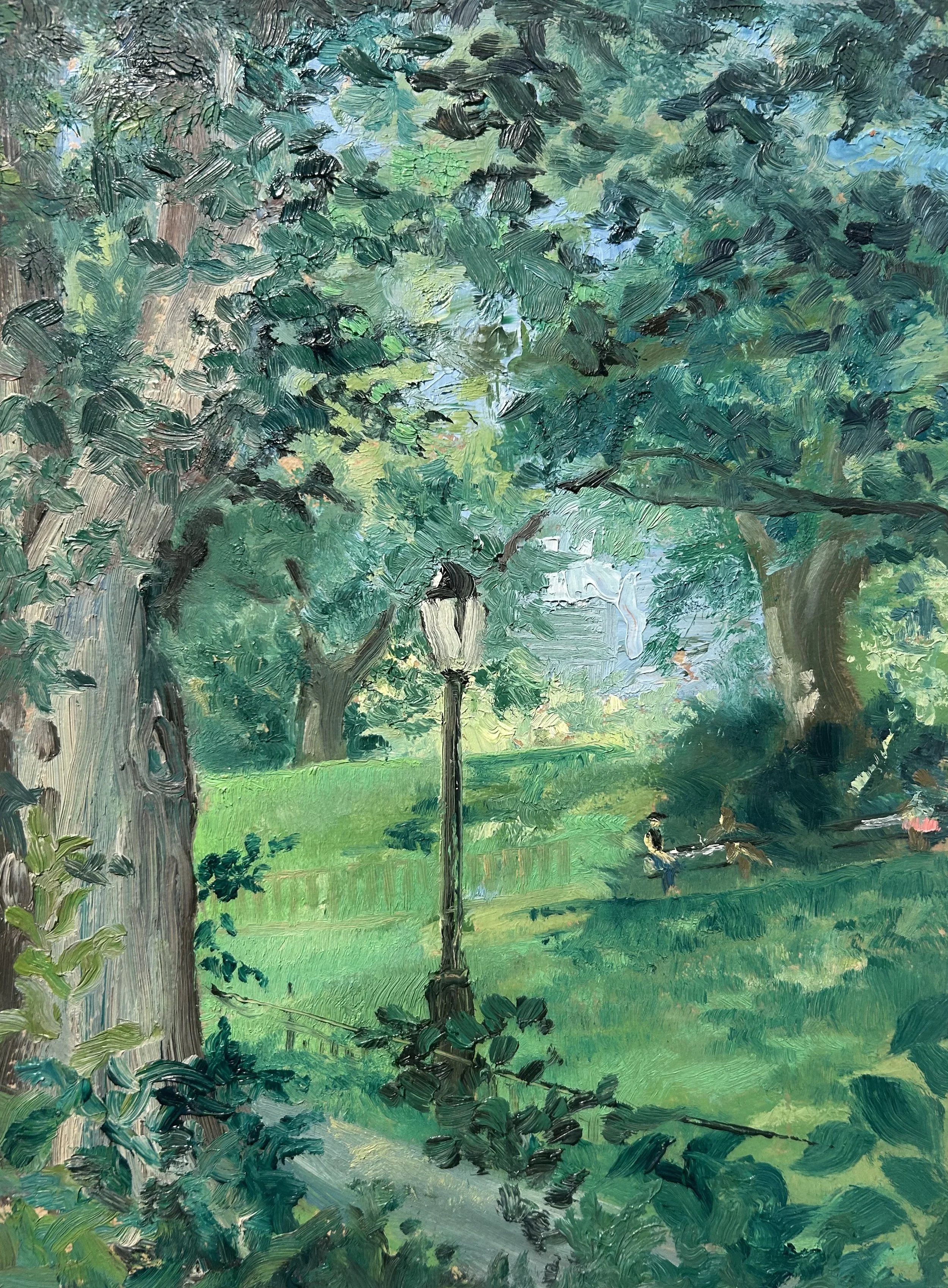 ‘Taking a stroll’ 2025. Oil on Masonite 8x10” $400