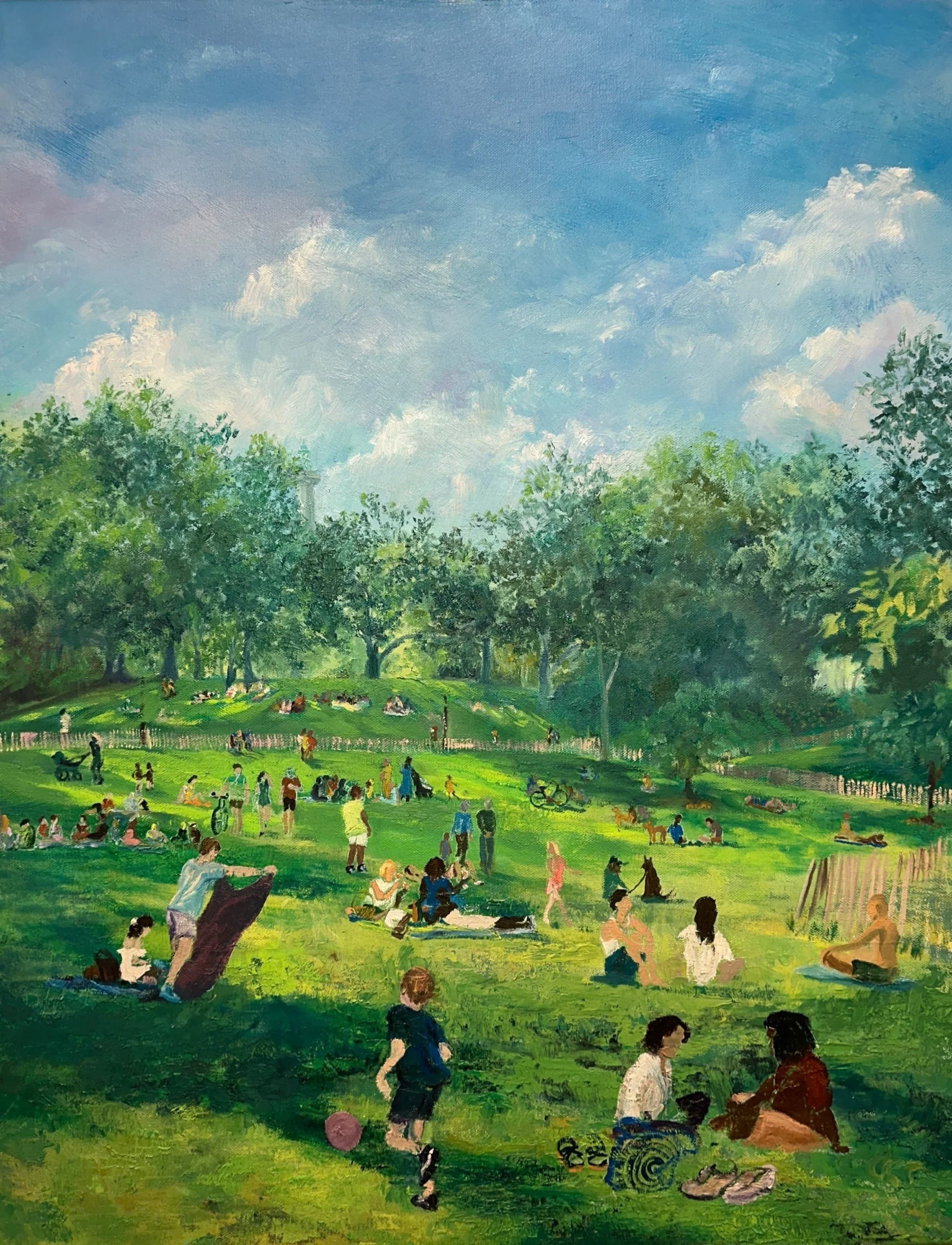 ‘The Field in Summer’ 2025. Oil on Canvas 24x30” $1,200 USD