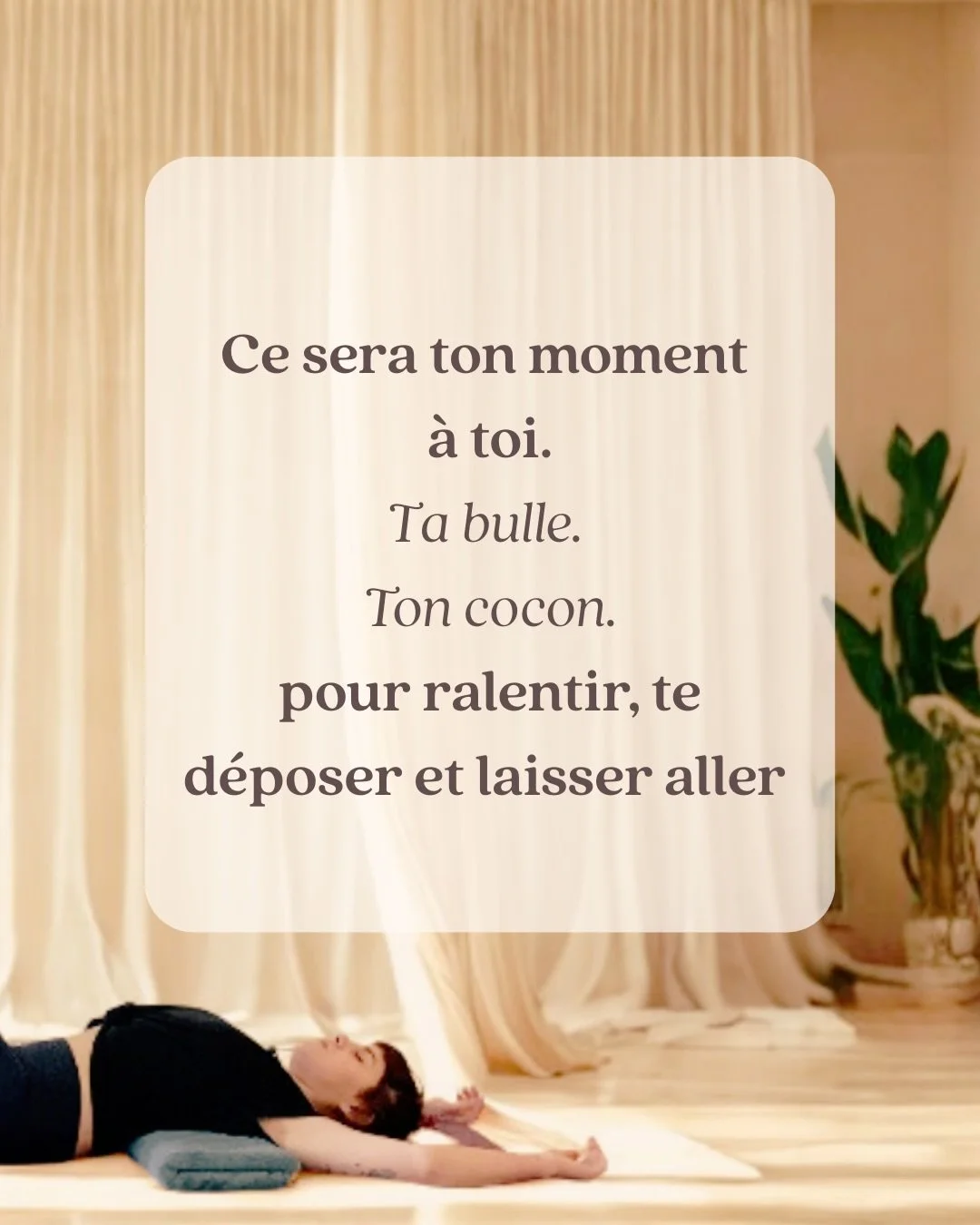 Si tu as a besoin de douceur, 
Lis cette invitation 
&darr;
 💌 
Cocoon ~ f&eacute;vrier : 

&hellip;Pense cocooning, enveloppant, r&eacute;confortant&hellip;
bougies - musique douce - mouvement lent -
Une exp&eacute;rience aussi douce que d&eacute;l