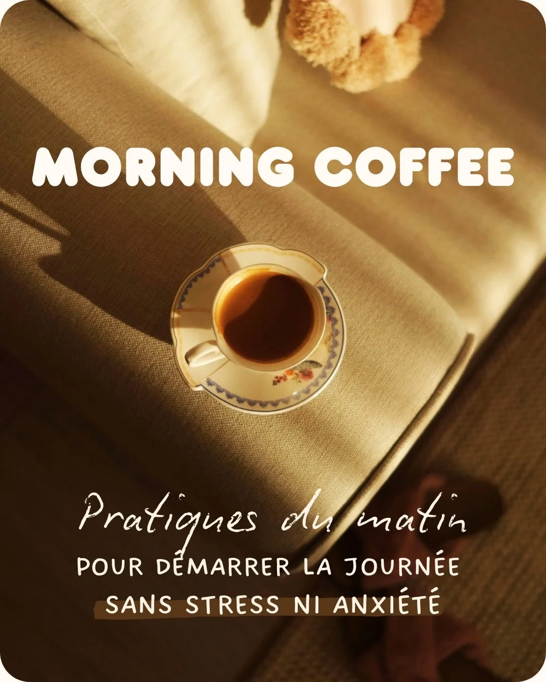 Quelques minutes pour changer l&rsquo;ambiance de ta journ&eacute;e..
 ☕️ MORNING COFFEE t&rsquo;aide &agrave; passer de stress&eacute;e, &eacute;puis&eacute;e ou dispers&eacute;e&hellip; &agrave; pr&eacute;sente, &eacute;nergis&eacute;e et reconnect