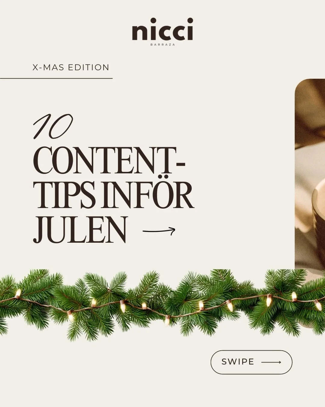 Julen &auml;r en av &aring;rets b&auml;sta perioder f&ouml;r att skapa varmt, relationsbyggande content &ndash; utan att det k&auml;nns s&auml;ljigt eller stressigt. 🎄✨

H&auml;r &auml;r 10 enkla julid&eacute;er f&ouml;r f&ouml;retag (som funkar i n