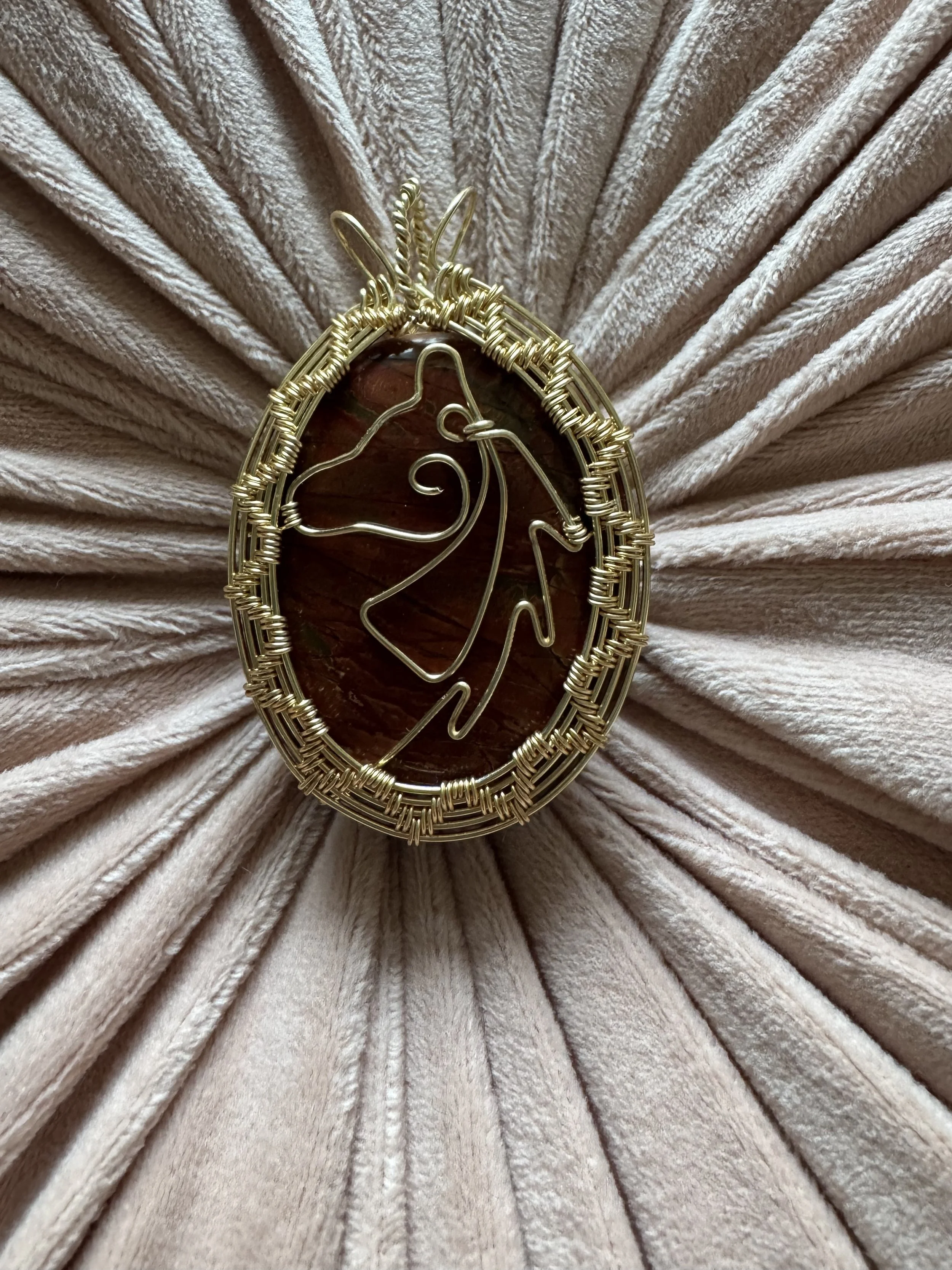 Freedom : Bloodstone in Gold
