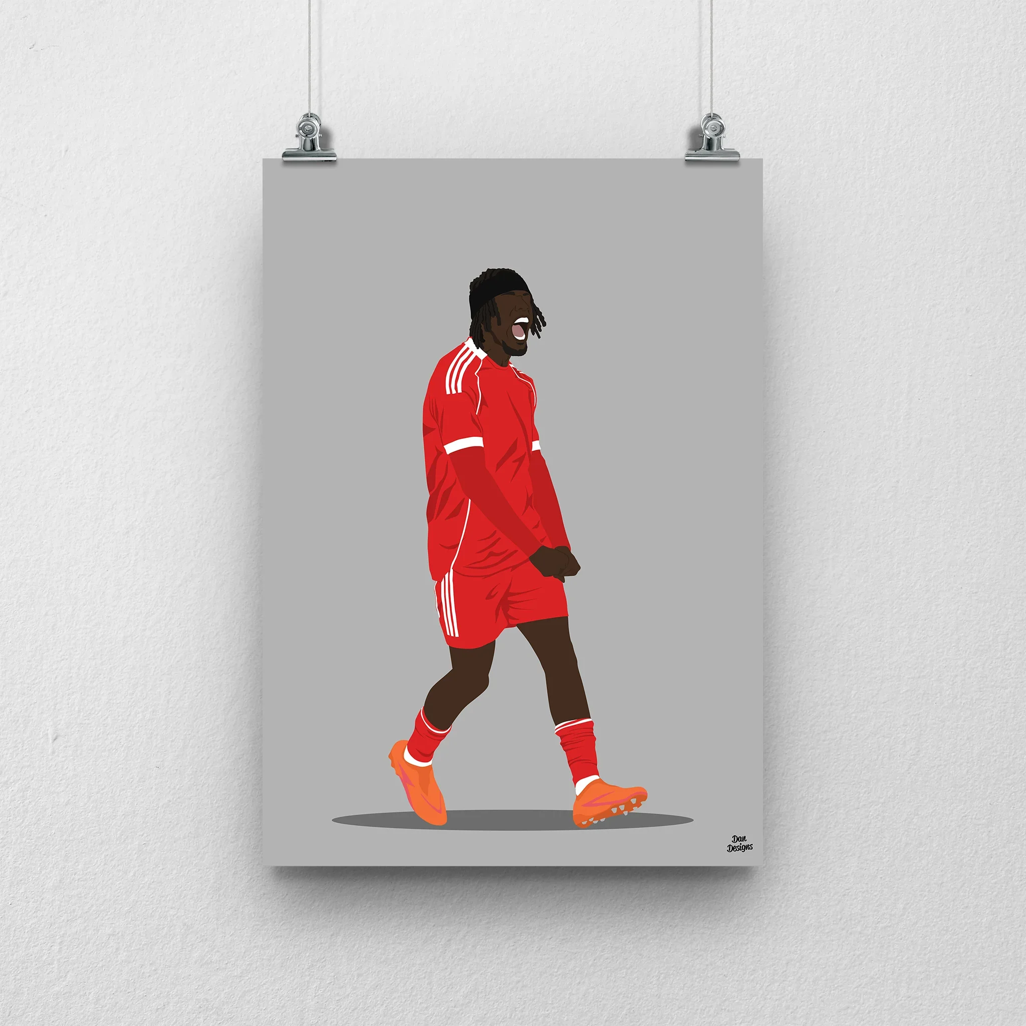 Jeremie Frimpong Print – Football Artwork Poster A4 - £13.00