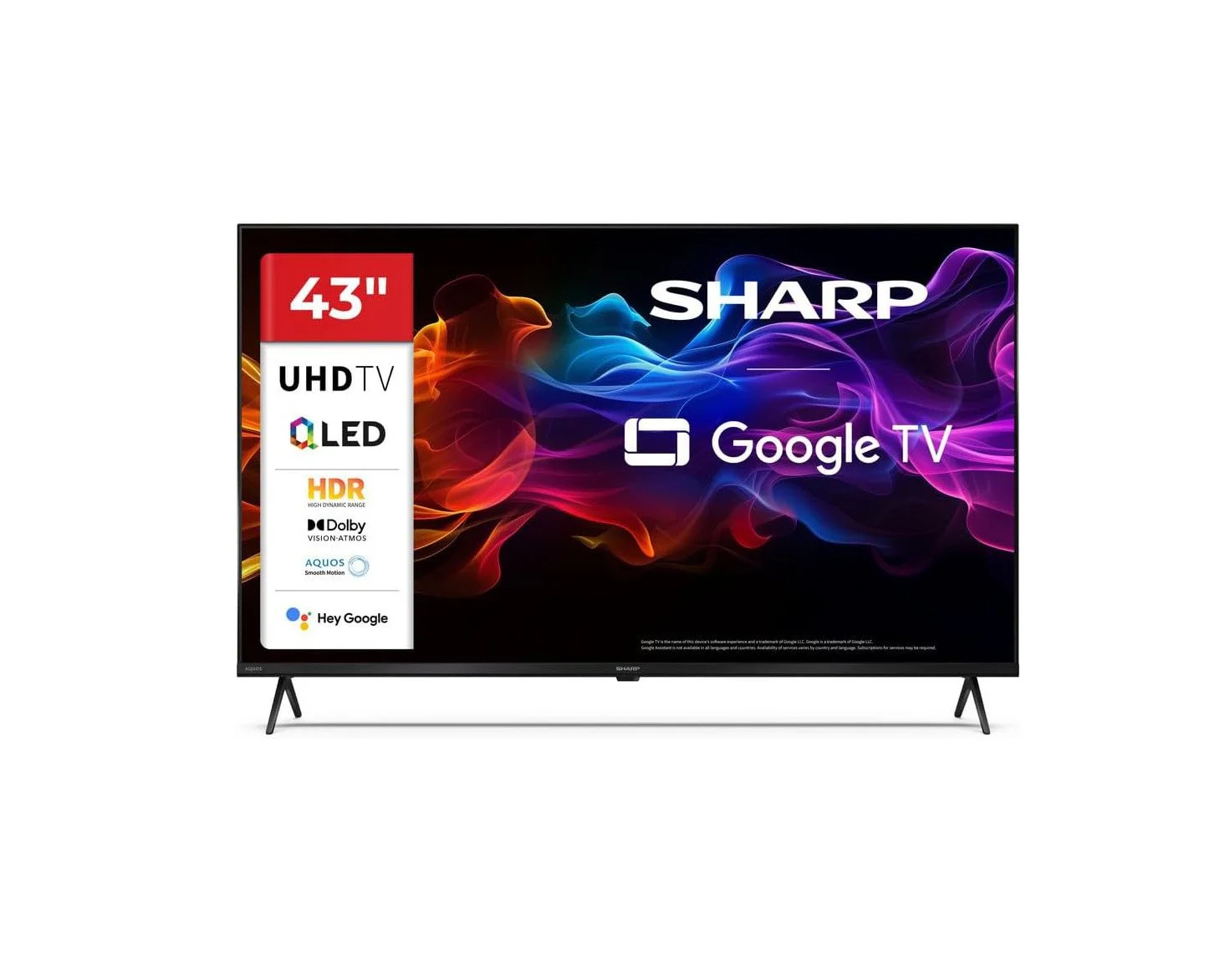 Sharp 43 inch QLED 4K Ultra HD Google TV™  Dolby Atmos (HP Series) 
 £491.84 