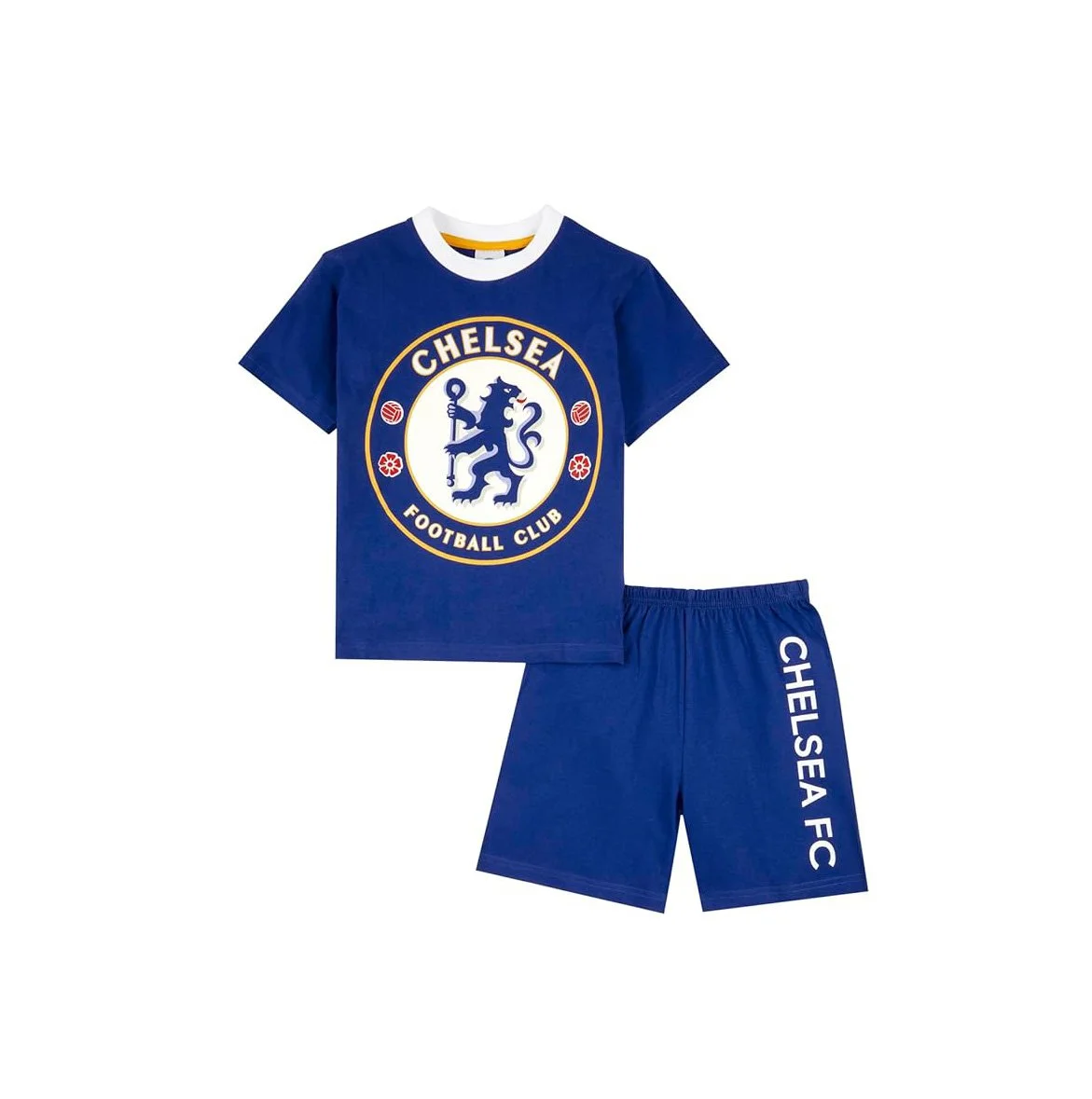 Chelsea FC Boys Pyjamas | T-Shirt and Shorts PJs Set Official - £9.95 