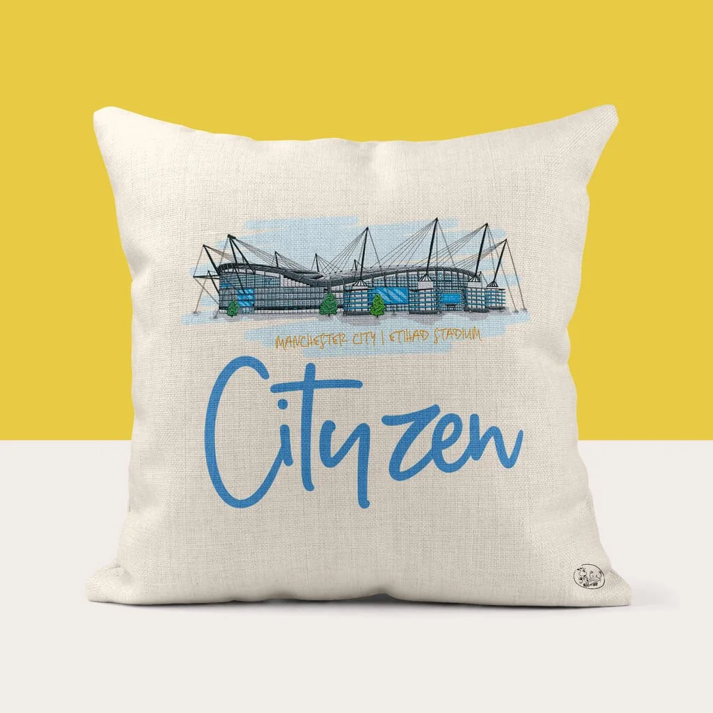 Manchester City Football Cushion Cover - £11.50