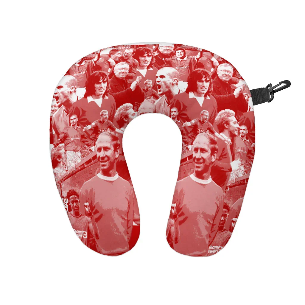 Manchester United Montage | Retro Football Travel Pillow - £19.99