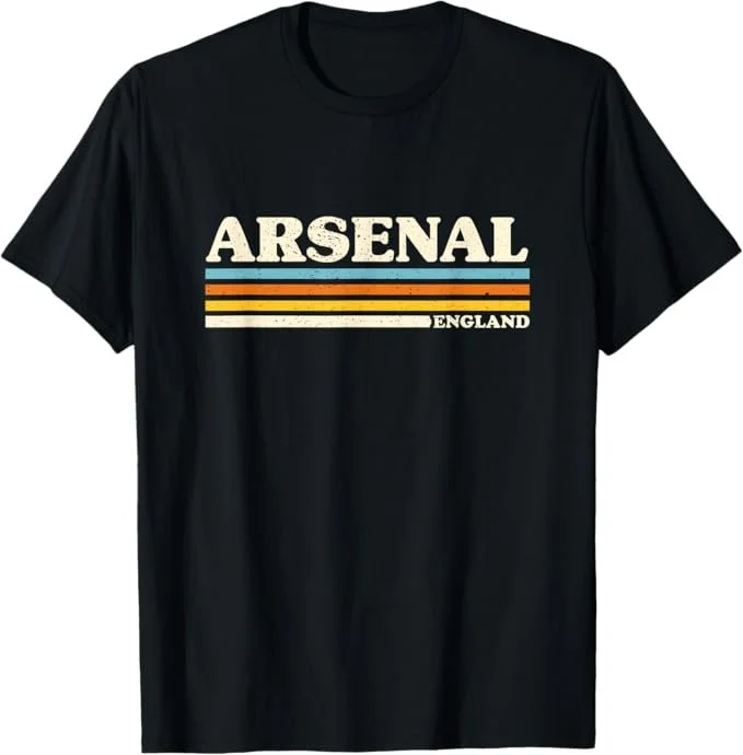 Retro Stripe Arsenal T-Shirt - ~£17.49