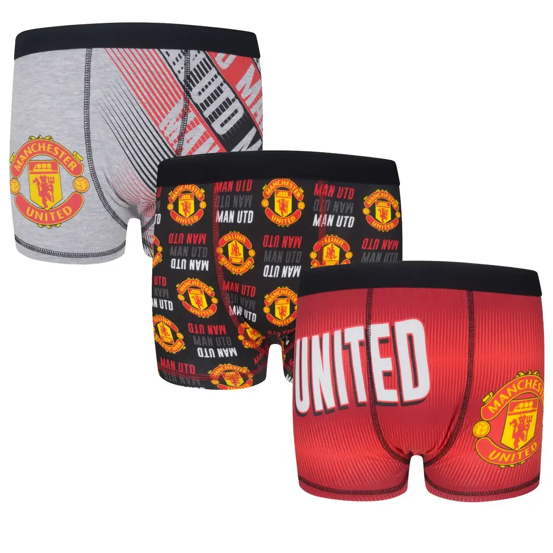 Manchester United FC Kids 3 Pack Boxer Shorts
 £15.99 