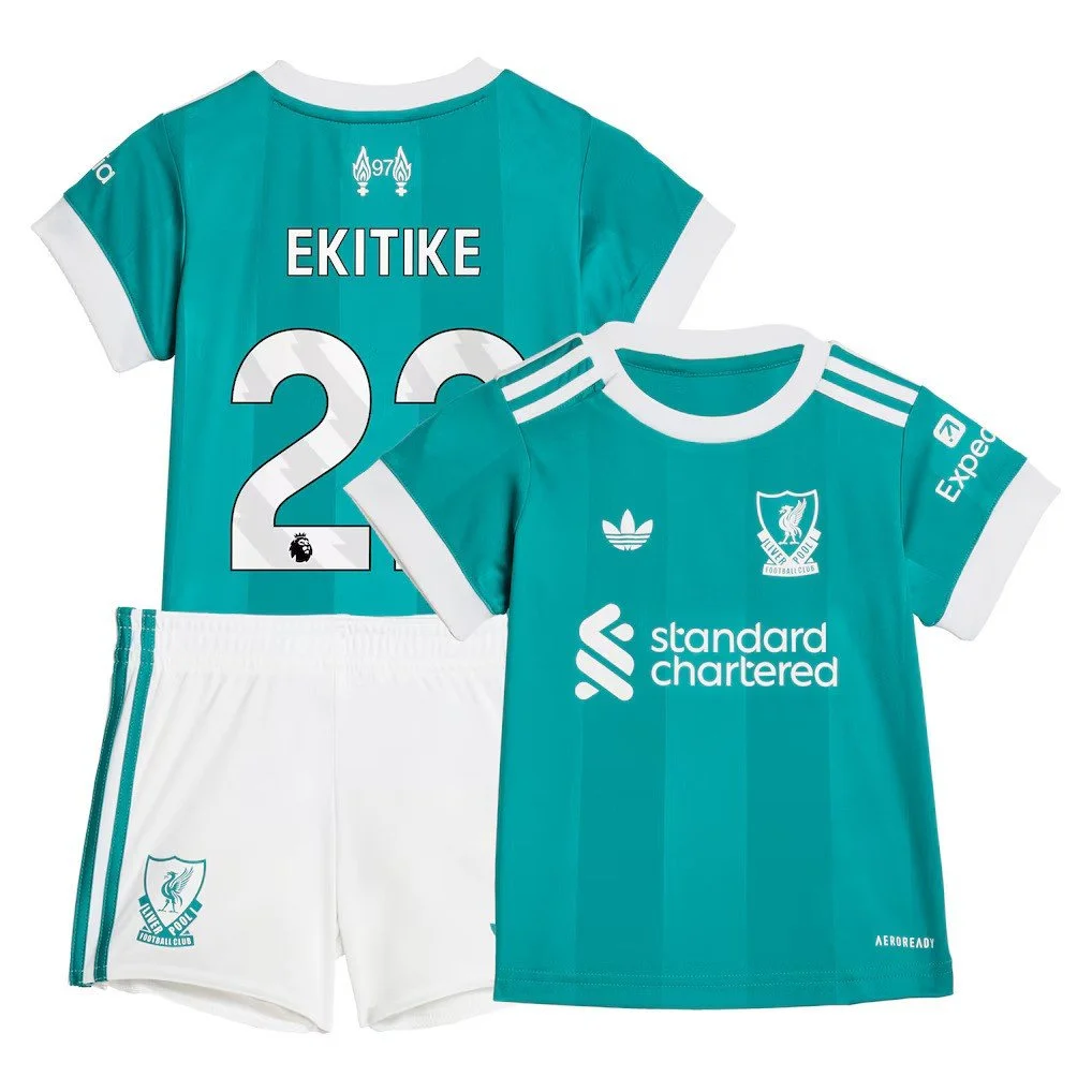 Liverpool adidas Third Babykit 2025-26 | Hugo Ekitike - £33.00