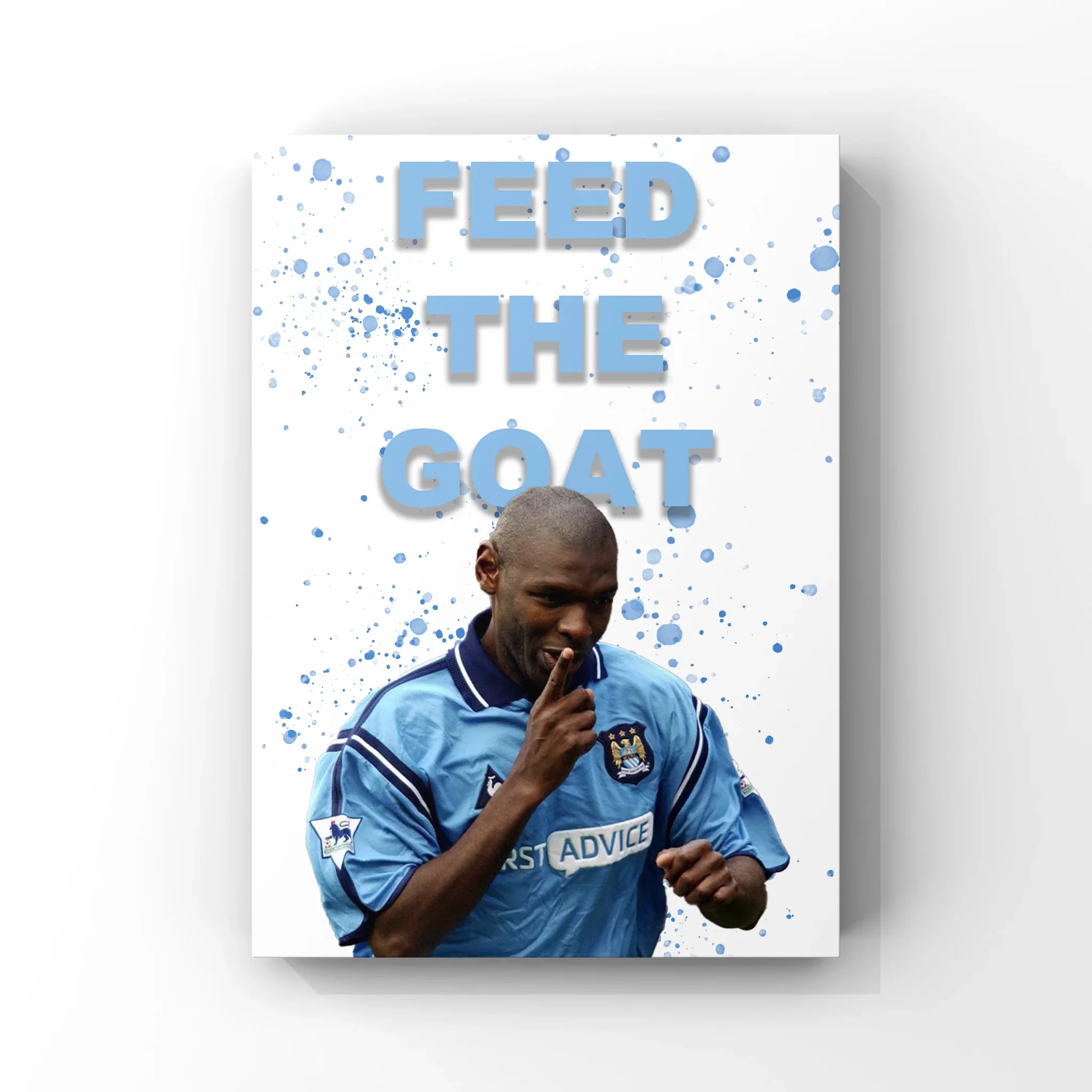 Shaun Goater feed the goat Manchester City FC A3 Print - £14.99