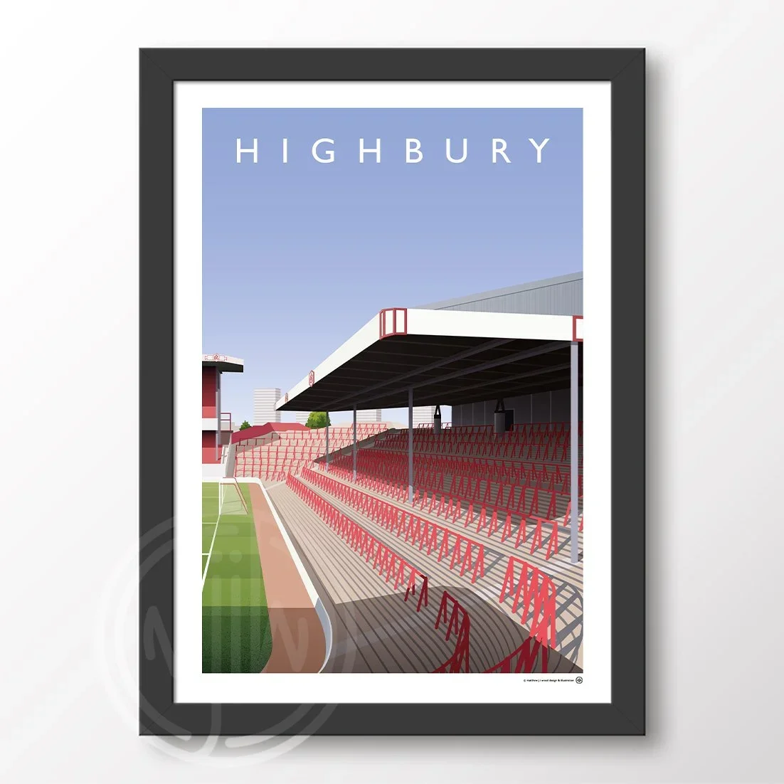 Arsenal Highbury North Bank Terrace Poster A2 Framed
 £72.00 