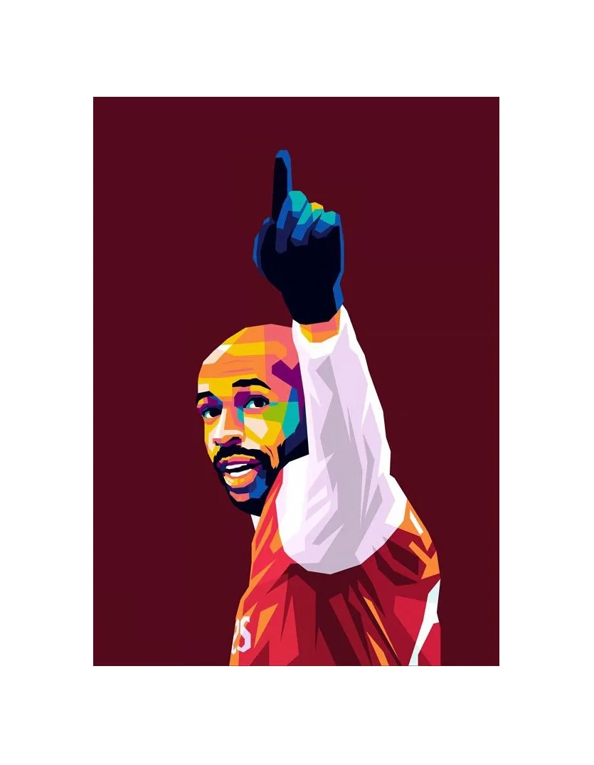 Thierry Henry | Arsenal FC | 30cm x 40cm Framed Fine Art - £121.47